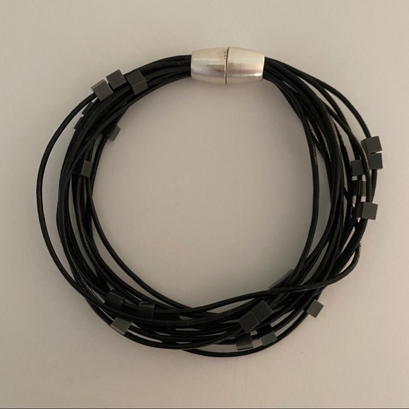 Faux Leather Strand Bracelet - Picture 2 of 4